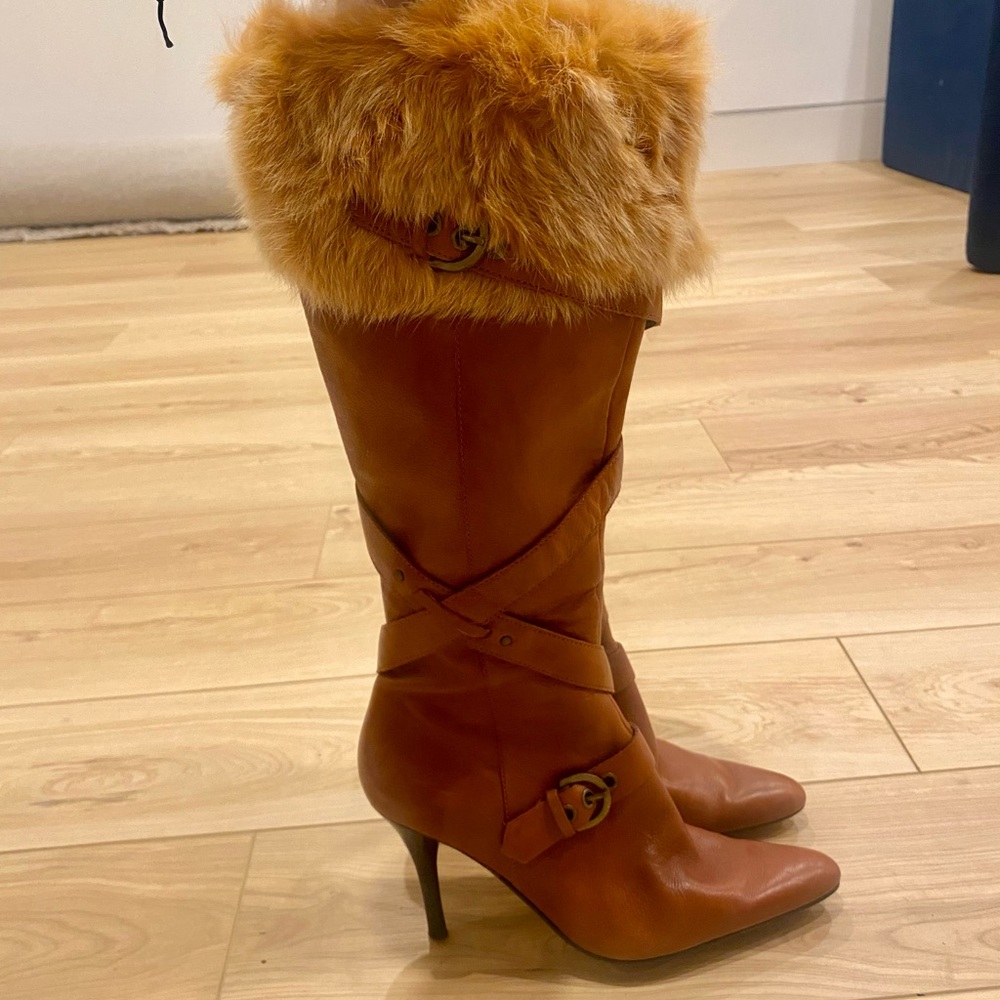 Leather boots